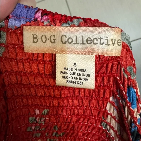 Red Floral Spaghetti Strap jumpsuit - Picture 5 of 5